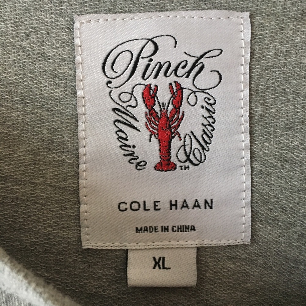 Cole Haan Pinch Maine Classic Gray Pullover sz XL - Picture 3 of 4